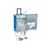 GU-P206 Portable Dental Unit with Scaler and TECHNOFLUX Curing Lamps